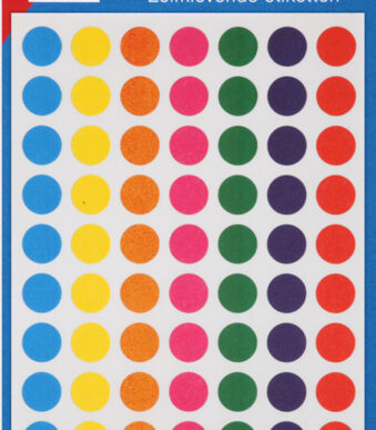 APLI gekleurde markeringsstickers, diameter 8 mm