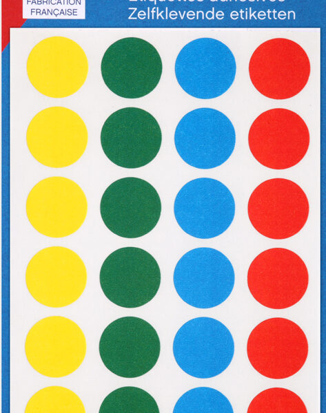 Kleurrijke markeerpunten, diameter 15 mm