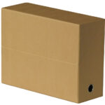 Oxford documentenbox, van golfkarton, beige
