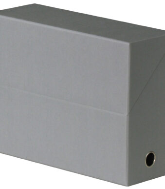 Oxford documentenbox, van golfkarton, grijs