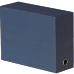 Oxford documentenbox, DIN A4, karton, donkerblauw