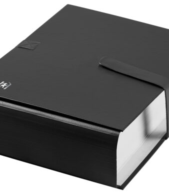 Oxford verzamelmap Balacron, met inslagklep, zwart