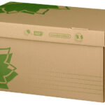 FAST NATURE LINE Archief-dekseldoos, bruine golfkarton