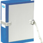 FAST archiefmap met metalen gesp, rekbaar, blauw