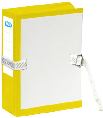 FAST archiefmap met metalen gesp, rekbaar, geel