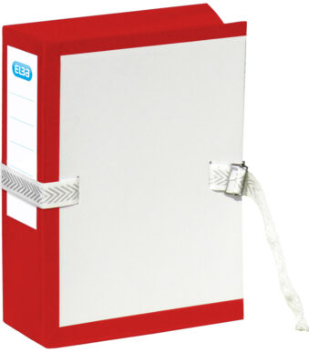 FAST archiefmap met metalen gesp, rekbaar, rood