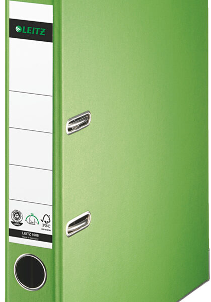 LEITZ massief karton-ordner, 180 graden, DIN A4, 50 mm, lichtgroen