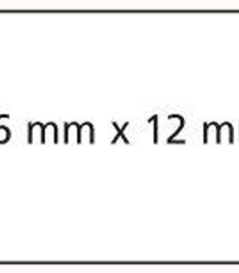 APLI etiketten voor prijstang, 26 x 12 mm, wit, verwijderbaar