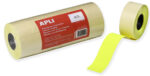 APLI etiketten voor prijstang, 26 x 16 mm, permanent, geel