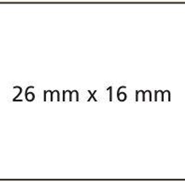 APLI etiketten voor prijstang, 26 x 16 mm, permanent, geel