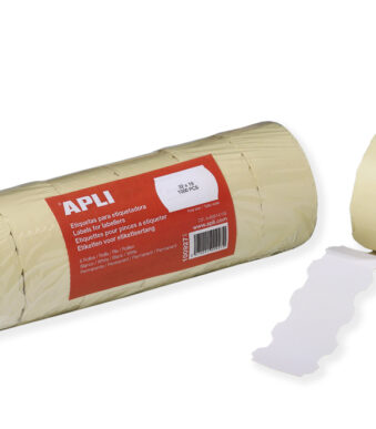APLI etiketten voor prijstang, 32 x 19 mm, wit, permanent