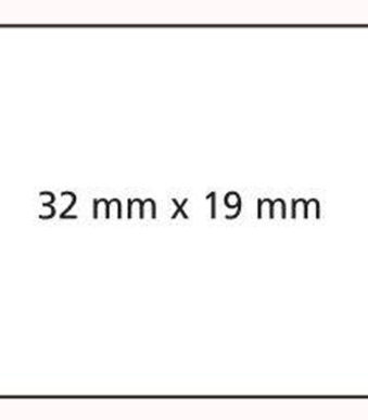 APLI etiketten voor prijstang, 32 x 19 mm, wit, permanent