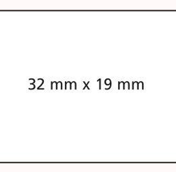 APLI etiketten voor prijstang, 32 x 19 mm, wit, permanent