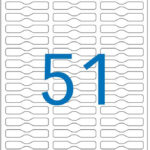 agipa halteretiketten / ringetiketten, 45 x 8 mm, DIN A5, verwijderbaar