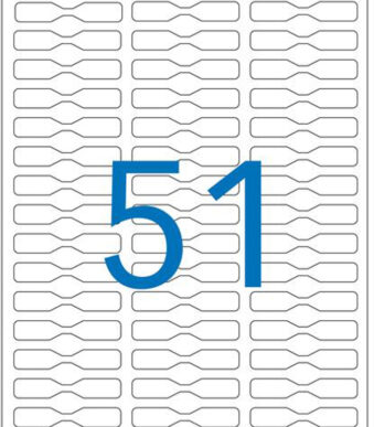 agipa halteretiketten / ringetiketten, 45 x 8 mm, DIN A5, verwijderbaar