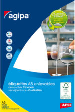 agipa halteretiketten / ringetiketten, 45 x 8 mm, DIN A5, verwijderbaar