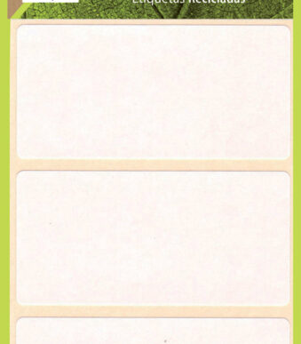 Veelzijdige etiketten, 34 x 75 mm, wit, 100% recyclebaar