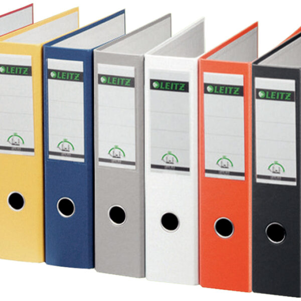 LEITZ plasticordner, 180 graden, DIN A4, 80 mm, zwart