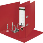 LEITZ ordner Recycle, 180 graden, 80 mm, A4, rood