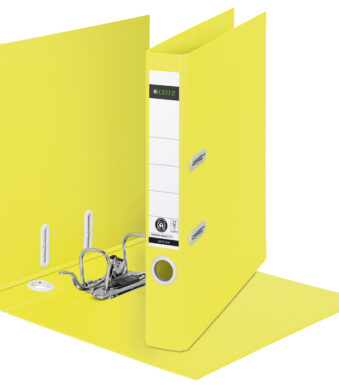 LEITZ ordner Recycle, 180 graden, 50 mm, A4, geel