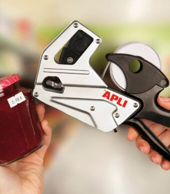 APLI prijstang 101948, 1-regelig, 8-posities