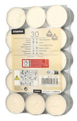 Waxinelichtjes, diameter 37 mm, wit