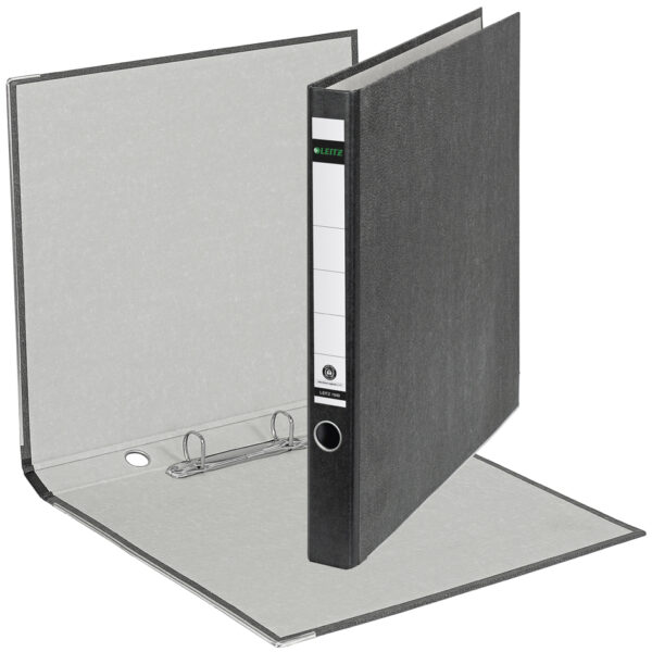 LEITZ wolkenmarmer-ringband, 2-D-rings mechaniek, zwart