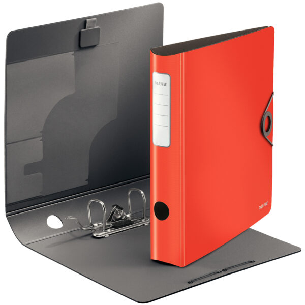 LEITZ ordner Active Solid, 180 Graden, 65 mm, lichtrood