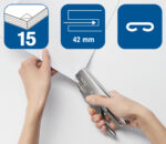 Rapid niettang Supreme S51, nietcapaciteit: 15 vel, zilver