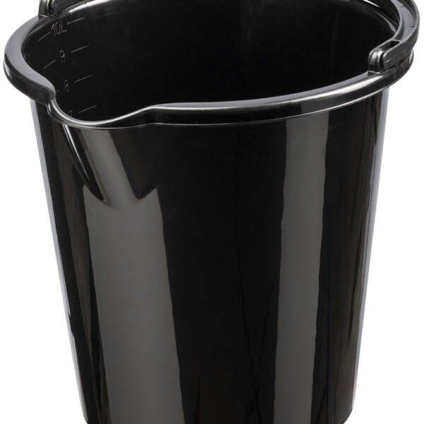plast team schoonmaakemmer 'VANCOUVER', rond, 10 liter, zwart