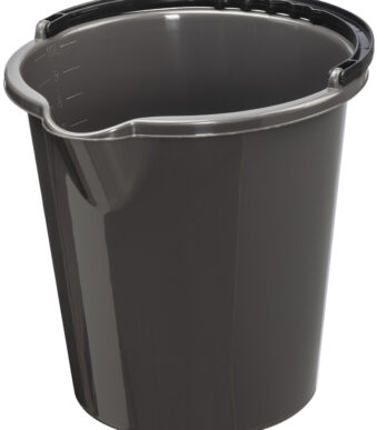 plast team schoonmaakemmer 'VANCOUVER', rond, 10 liter, antraciet