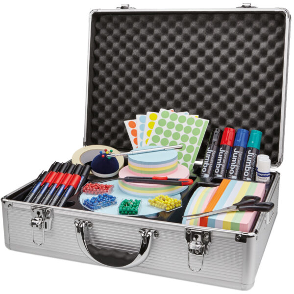 magnetoplan presentatiekoffer/moderatiekoffer, gevuld