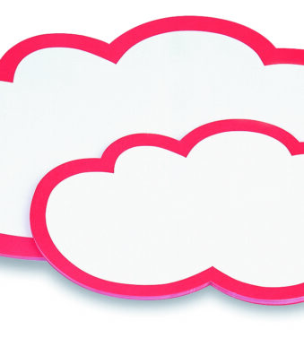 magnetoplan moderatiekaart/presentatiekaart wolken, 430 x 265 mm