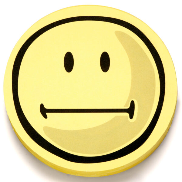 magnetoplan beoordelingssymbool Smilies neutraal, rond