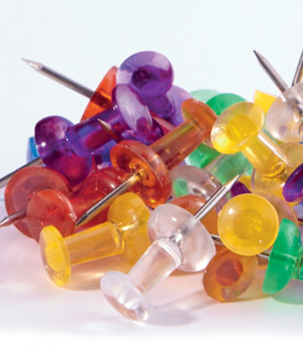 magnetoplan prikbord spelden, kleuren assorti, inhoud: 50 stuks