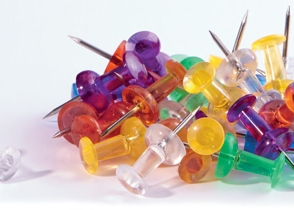 magnetoplan prikbord spelden, kleuren assorti, inhoud: 50 stuks