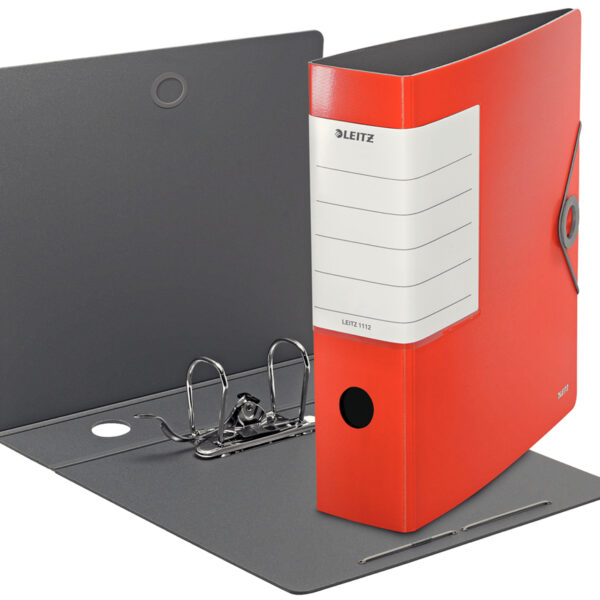 LEITZ ordner Solid, 180 Graden, 82 mm, lichtrood