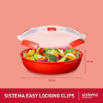 Sistema magnetrondoos MICROWAVE, 1,29 liter, rood