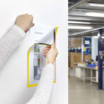 magnetoplan magnetisch infokader Magnetofix, A4, geel