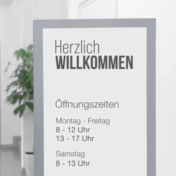 magnetoplan infokader magnetofix, DIN A4, grijs