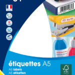 Universele etiketten, 6 x 33,5 mm, wit