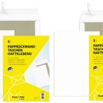 Verzendenvelop wit met kartonnen rug, formaat C4, zonder venster