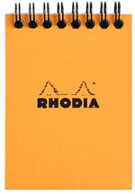 Rhodia spiraalblok geruit oranje A7-formaat