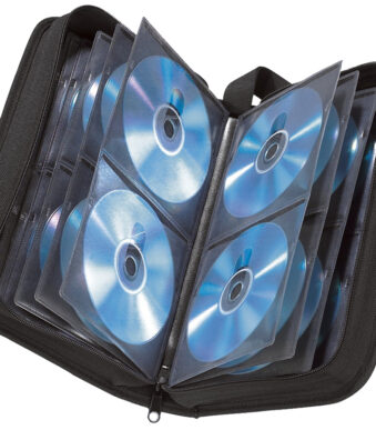 hama CD-/DVD-Wallet, nylon, voor 104 CD´s/DVD´s, zwart