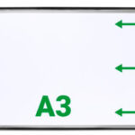 Draaitafelsysteem voor presentaties, A3 formaat, zwart