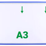 Draaitafeltje A3 liggend, blauw
