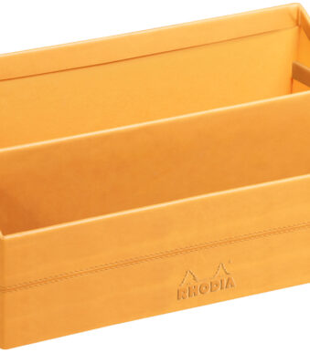 Brievenbak Rhodiarama, 2 vakken, oranje