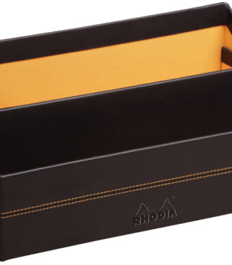 Bureauladebox, 2 vakken, zwart