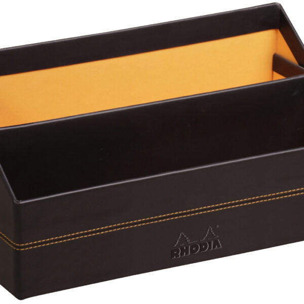 Bureauladebox, 2 vakken, zwart