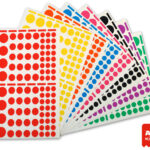 APLI Kinder Stickervellen Rond, Grote Verpakking